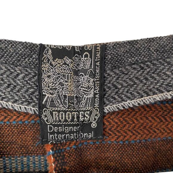 Vintage Wool Rootes Designer International Moda Arte Italian Stripe Dress Large - Picture 4 of 6